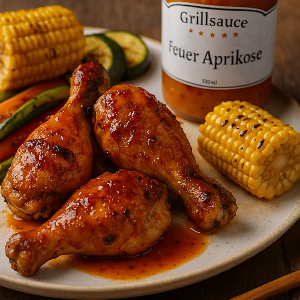 Feuer Aprikose - Die fruchtig feurige Grillsauce mit einem Hauch Asien