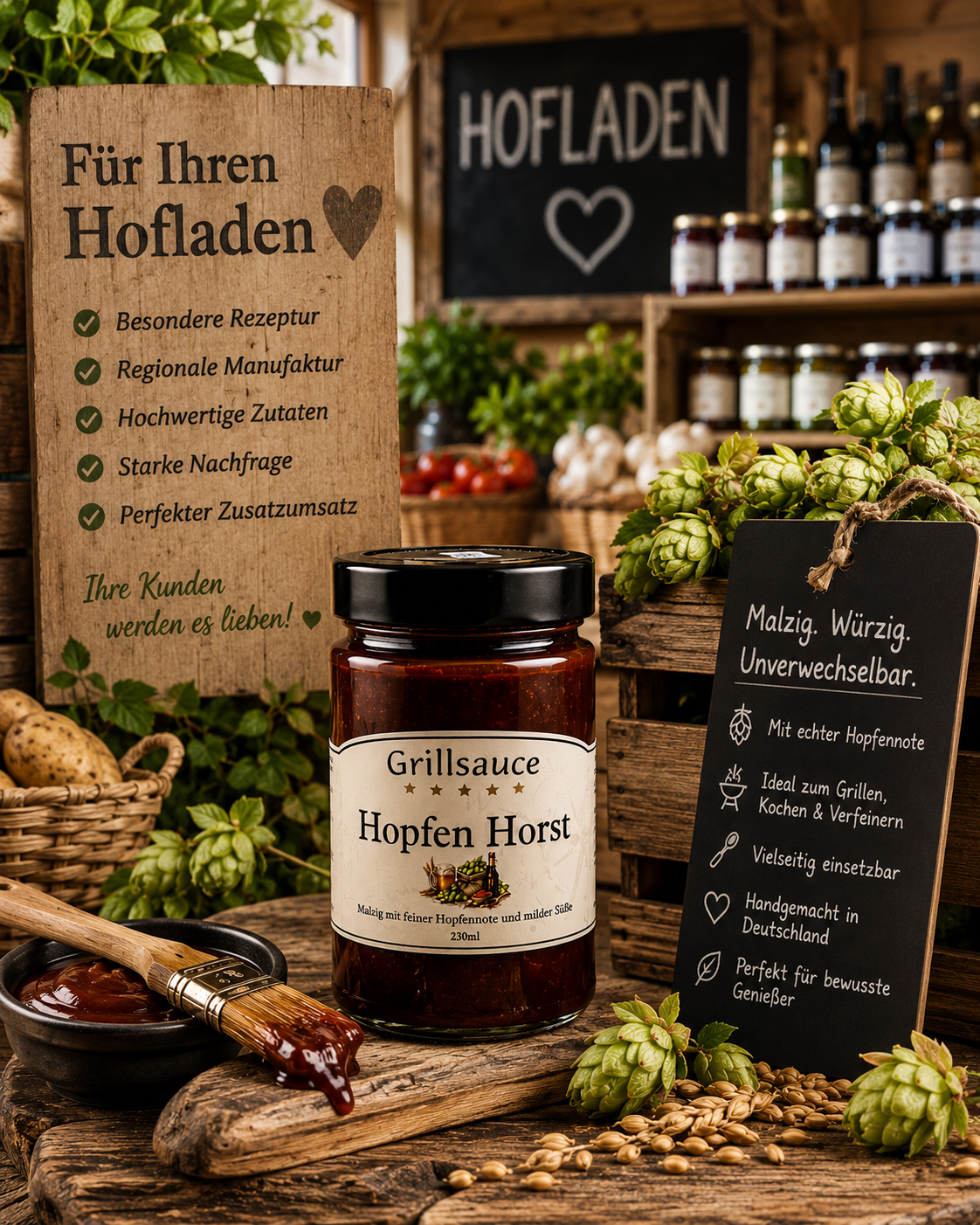 Hopfen Horst Grillsauce mit Landbier
