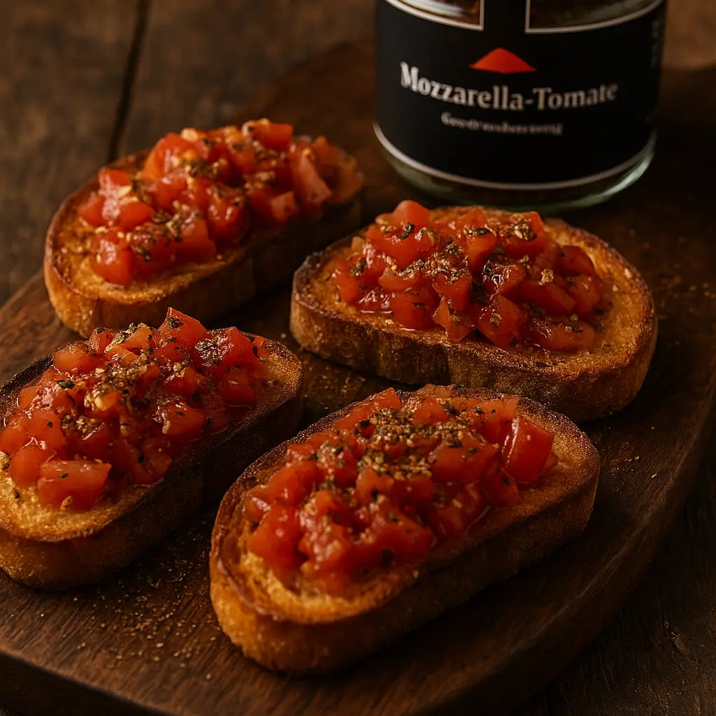 Mozzarella-Tomate Gewürzzubereitung