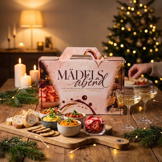 Mädelsabend von Compass Deutschland als Geschenkbox in weihnachtlicher Stimmung